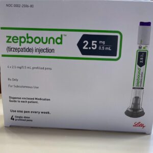Zepbound formulated with Tirzepatide available for sale in stock,Reduce appetite, boost metabolism, and manage fat loss with this 1-month 5mg supply.